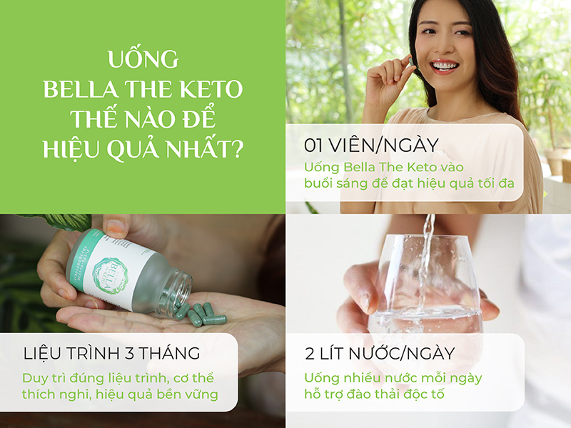 Uống Bella The Keto thế nào để hiệu quả nhất 