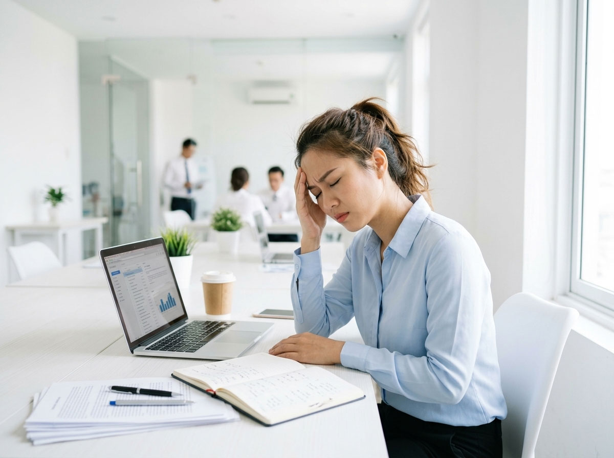 Stress kéo dài khiến cơ thể quá tải