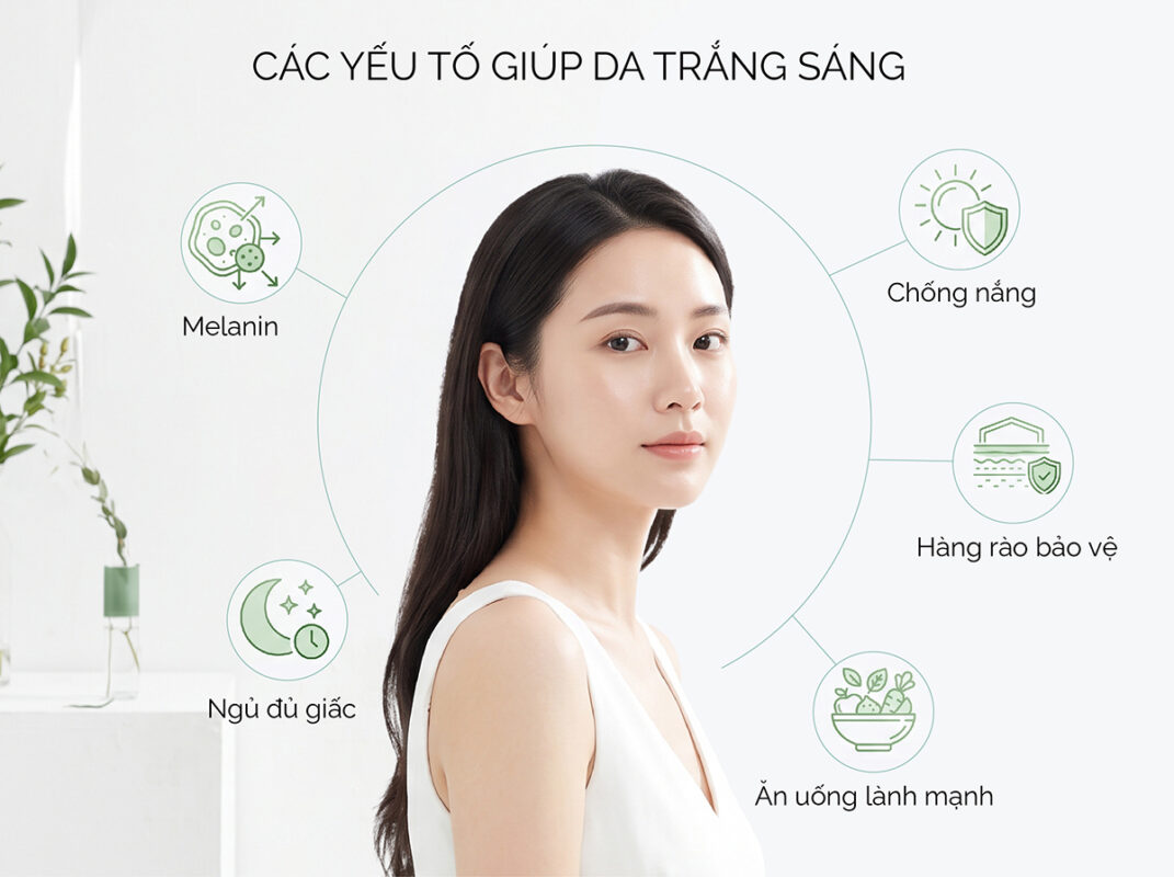 Da sáng phụ thuộc vào nhiều yếu tố